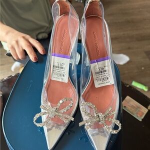 Minola blahnick Silver Heels with Luxurious Design